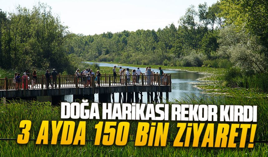Tabiat harikası Acarlar Longozu güzelliğiyle misafirlerini hayran bıraktı