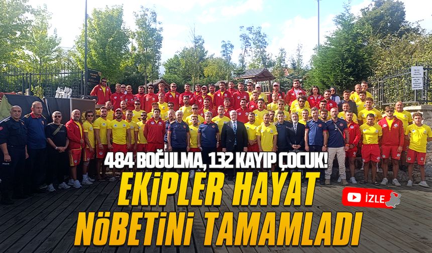 Cankurtaran ekipleri, Sakarya sahillerindeki hayat nöbetini tamamladı