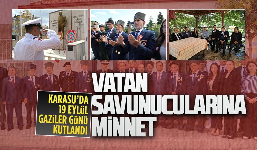Karasu’da 19 Eylül Gaziler Günü kutlandı