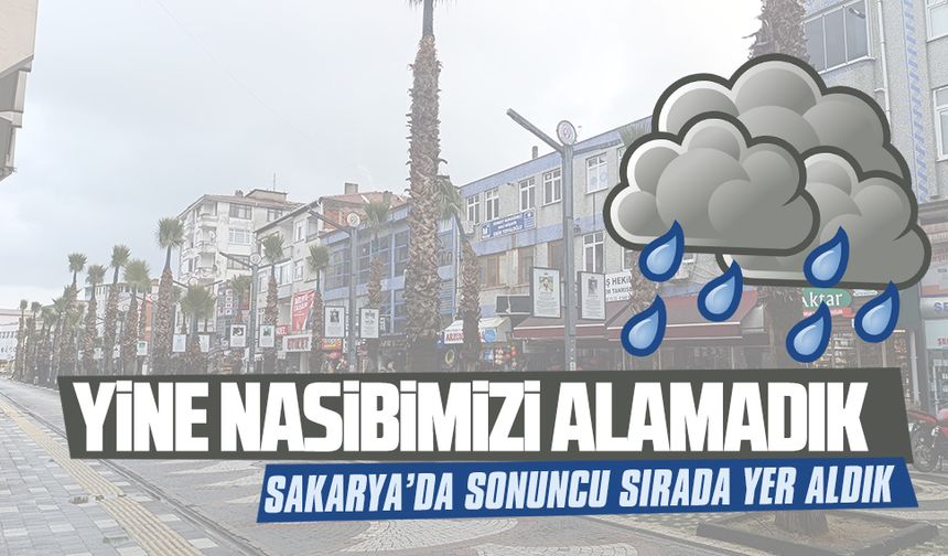 Karasu, yağışlardan yine nasibini alamadı
