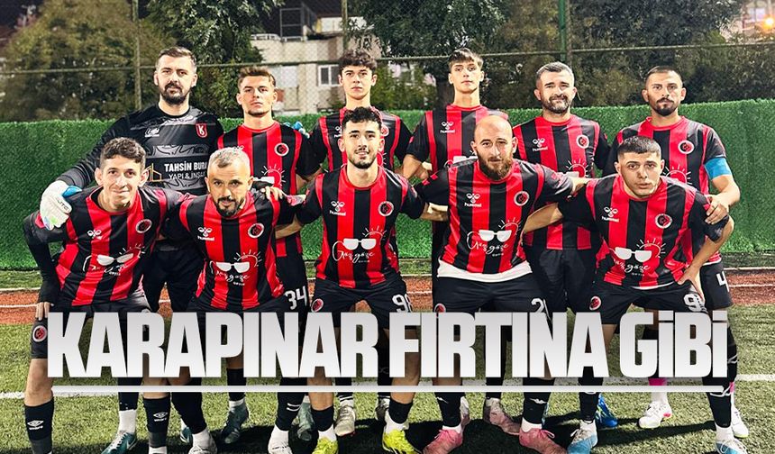 Karapınar fırtına gibi