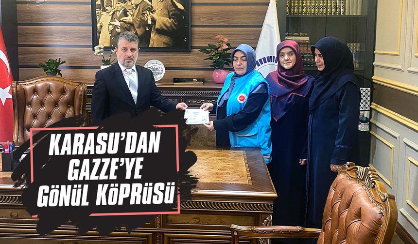 TDV Karasu Şubesi’nden Gazze’ye anlamlı destek