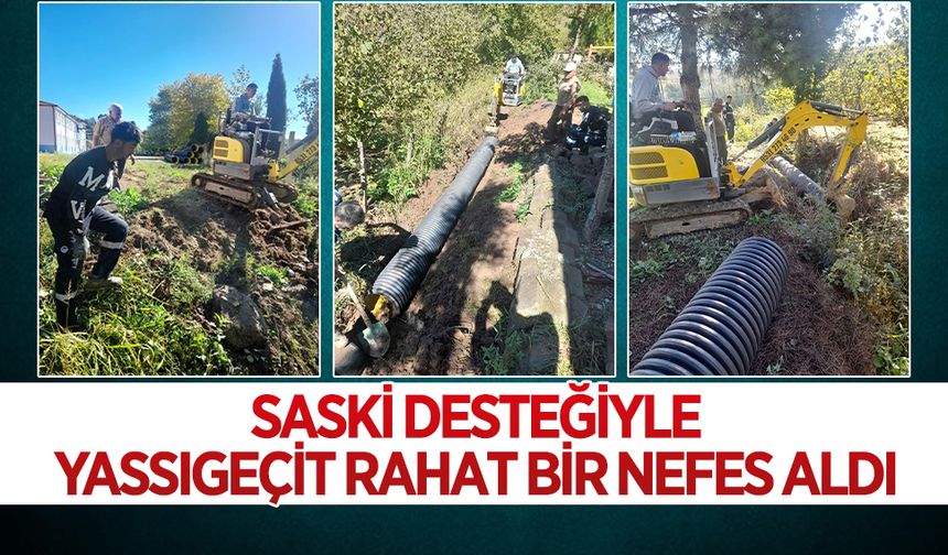 Yassıgeçit Mahallesi'nin kanalizasyon sorunu çözüldü