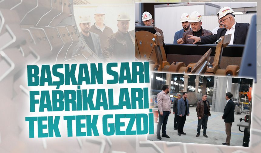 Başkan Sarı’dan asfalt plenti fabrika ziyaretleri