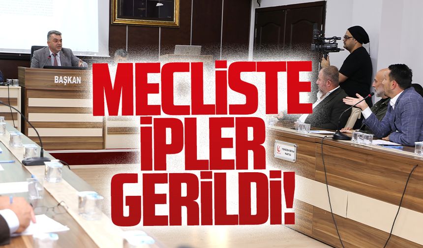Meclis toplantısında Sarı ve İskender arasında tansiyon yükseldi