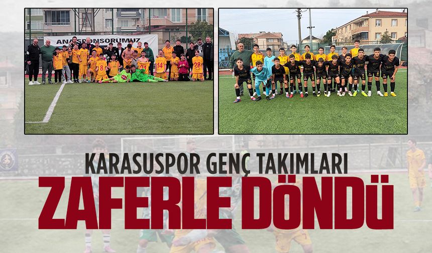 Karasuspor genç takımları zaferle döndü