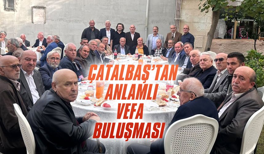 Mehmet Çatalbaş’tan anlamlı vefa buluşması