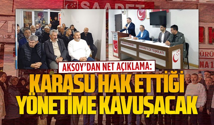 Saadet’ten yoğun katılımlı İlçe Divan Toplantısı