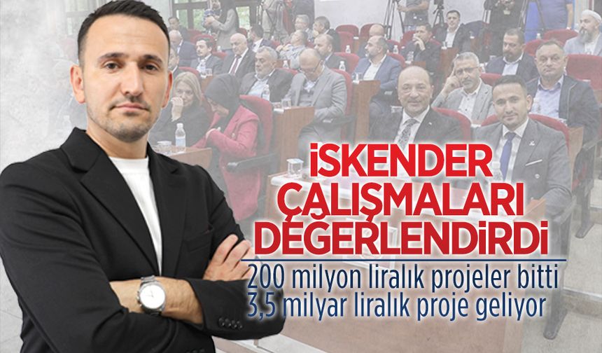 İlçe Başkanı Hakkı İskender çalışmaları değerlendirdi