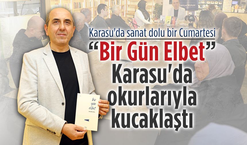 Yazar İbrahim Gürel, Karasu’da sanatseverlerle bir araya geldi