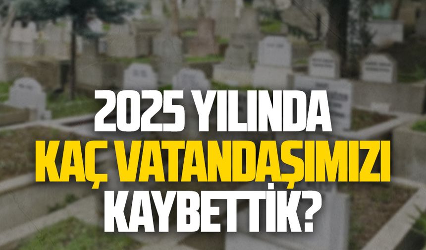 2025 yılında kaç vatandaşımızı kaybettik?