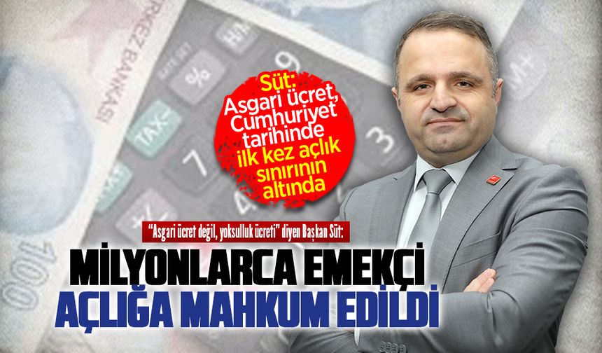 Başkan Aykut Süt’ten asgari ücret değerlendirmesi