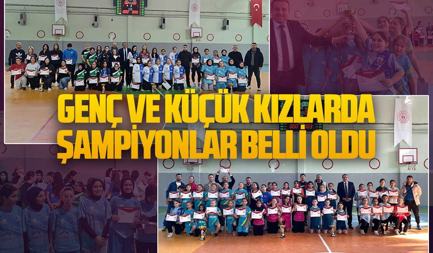 Genç ve küçük kızlarda şampiyonlar belli oldu