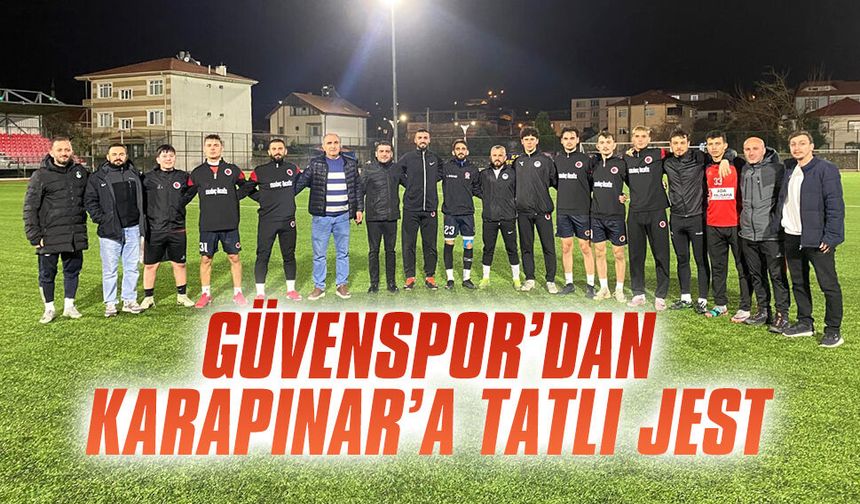 Güvenspor’dan Karapınar’a tatlı jest