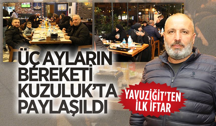 İsmail Yavuziğit'ten üç ayların ilk iftarı