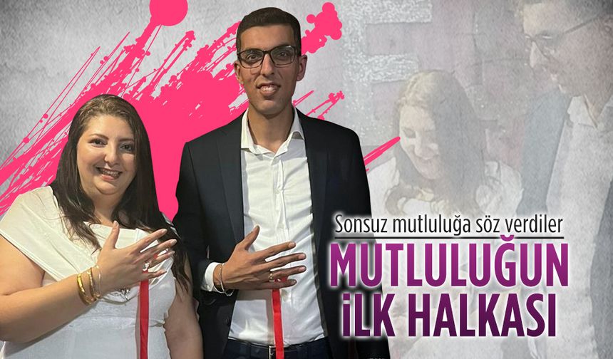 Çırak ve Kumsal, nişan yüzüklerini taktı