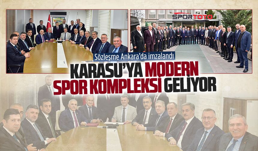 Karasu’ya dev spor yatırımının sözleşmesi imzalandı