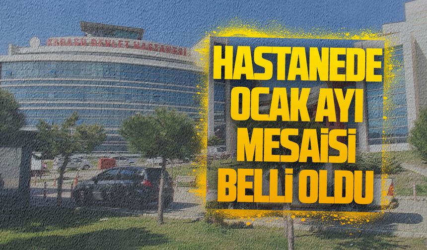 Karasu Devlet Hastanesi’nde Ocak ayı mesai dışı poliklinik hizmetleri açıklandı