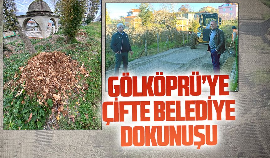 Gölköprü’de mezarlık ve yol düzenleme çalışması