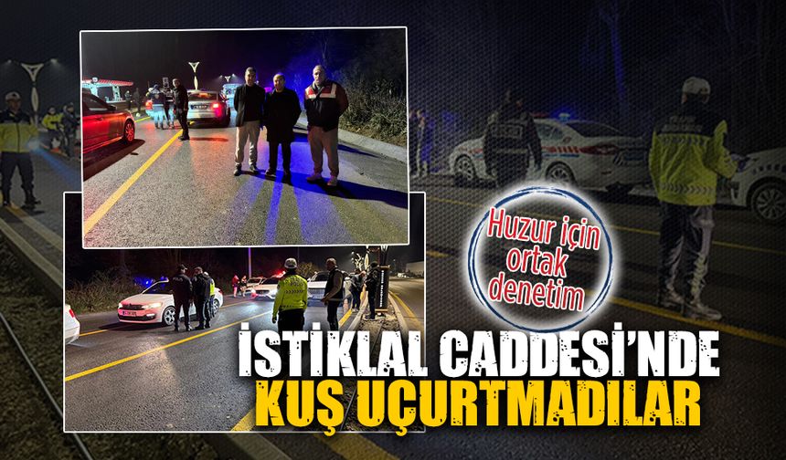 İstiklal Caddesi'nde polis ve jandarmadan ortak asayiş denetimi