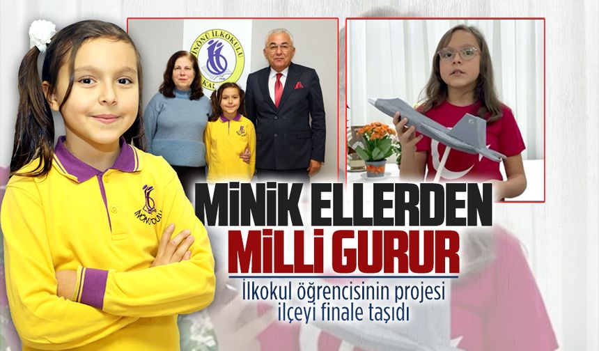 İnönü İlkokul öğrencisinin projesi finale taşıdı
