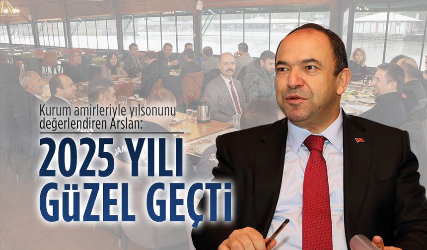 Kaymakam Arslan, kurum amirleriyle yılsonunu değerlendirdi