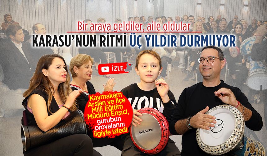 Karasu Ritim Perküsyon Gurubu, Kaymakam Arslan ve İlçe Milli Eğitim Müdürü Enşici’nin ilgi odağında