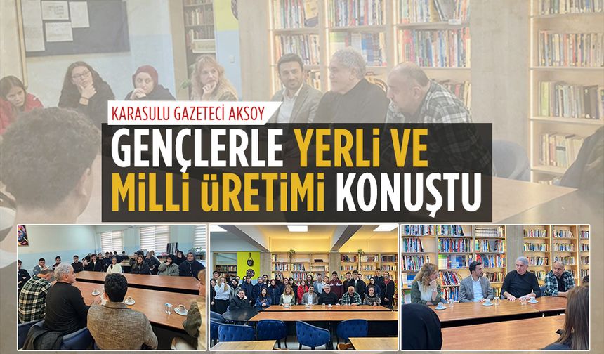 ŞÜİAAL’de Habertürk Ana Haber Sunucusu Aksoy’dan yerli ve milli üretim söyleşisi