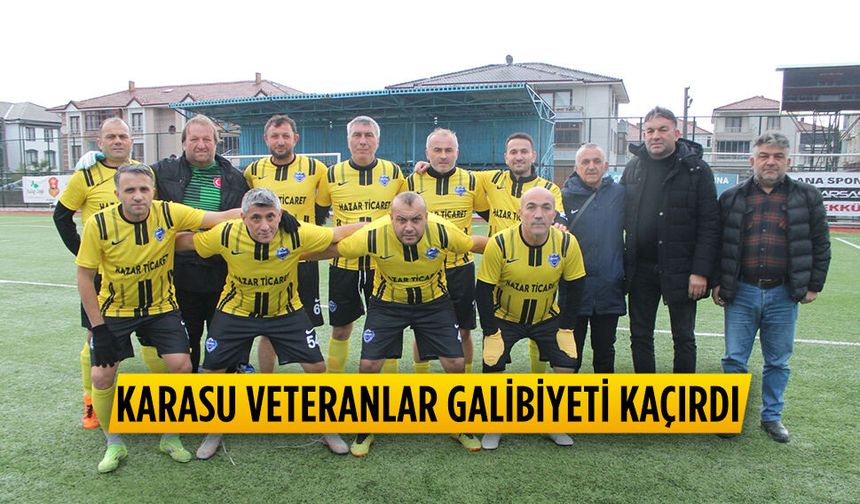 Karasu Veteranlar galibiyeti kaçırdı