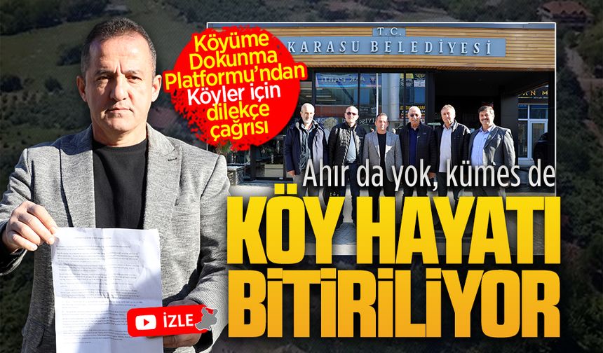 Platformdan kırsal mahalle hakkı için dilekçe çağrısı