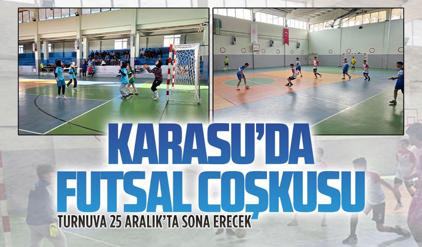 Karasu Spor Salonu’nda okullar arası turnuva başladı