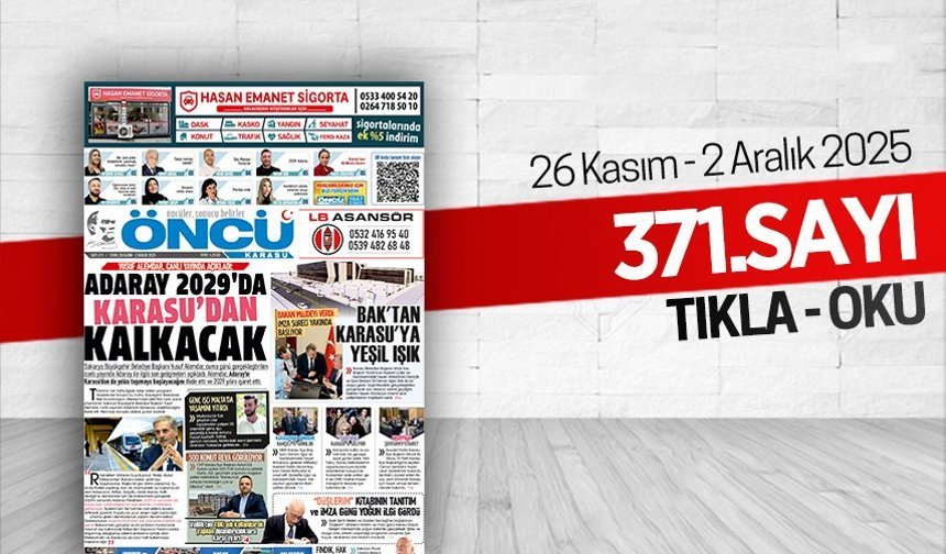 Öncü Karasu Gazetesi 371.sayı
