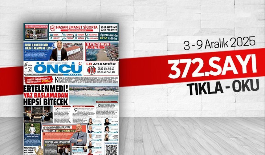 Öncü Karasu Gazetesi 372.sayı
