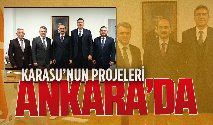 Karasu’nun altyapı ve çevre projeleri DSİ’de masaya yatırıldı
