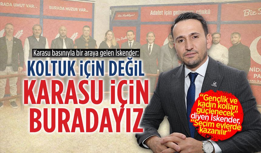 Yeniden Refah Partisi Karasu İlçe Teşkilatı yeni binasında basınla buluştu