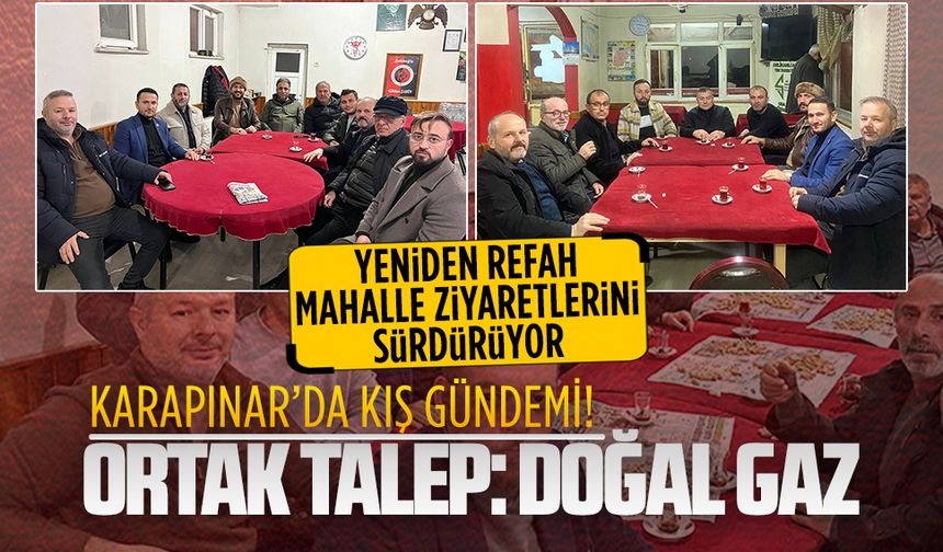 Yeniden Refah Partisi’nden Karapınar Mahallesi ziyareti