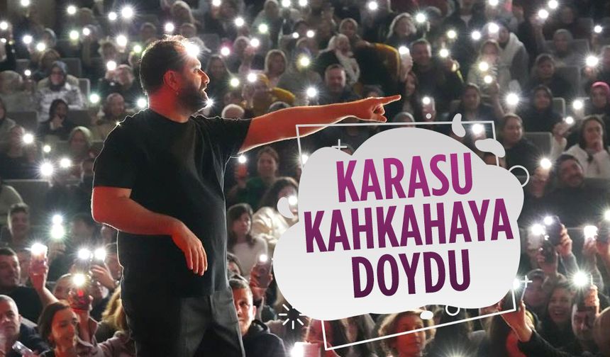Karasu’da kahkaha dolu stand-up gecesi