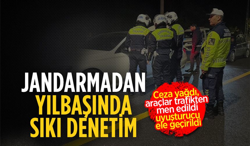 Karasu’da jandarmadan yılbaşında sıkı denetim