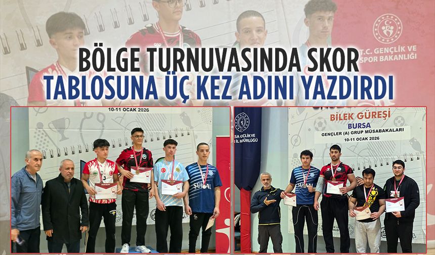 Şehit Üsteğmen İbrahim Abanoz Anadolu Lisesi, bölge turnuvasında üç kez derece aldı