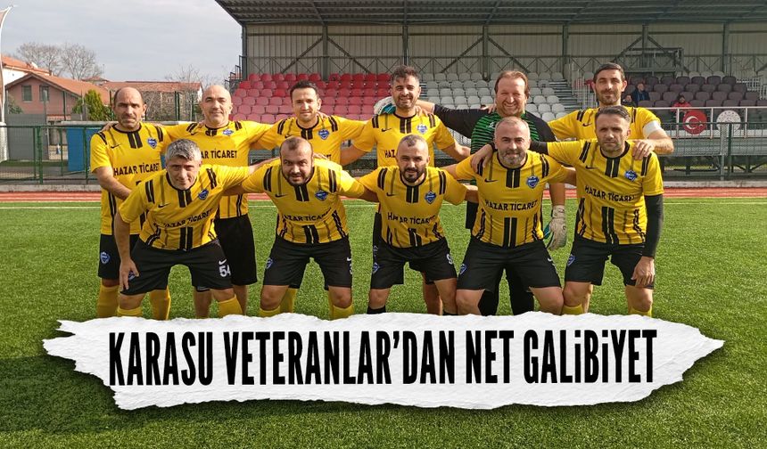 Karasu Veteranlar’dan net galibiyet