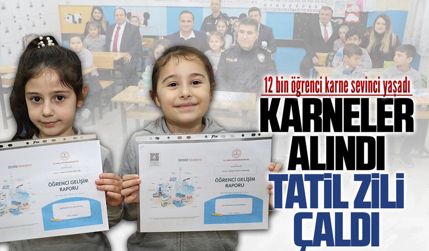 Karasu’da 12 bin öğrenci tatile girdi
