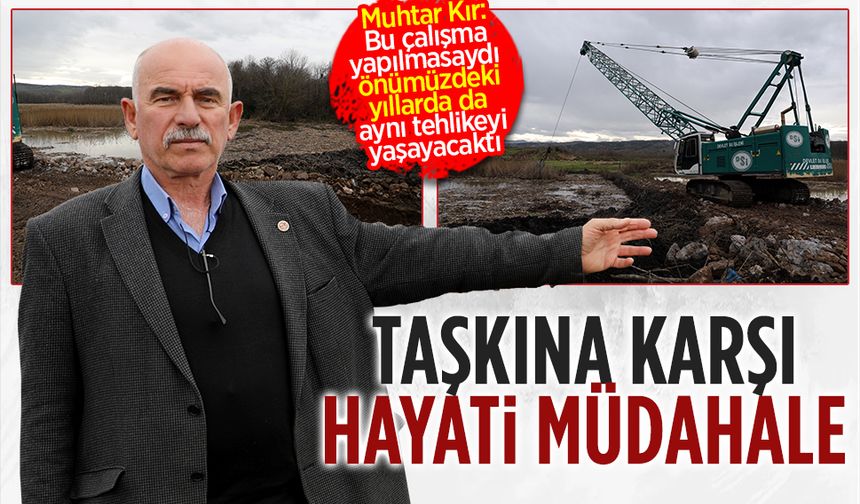 Karasu Mahallesi'nde taşkın riskine DSİ müdahalesi