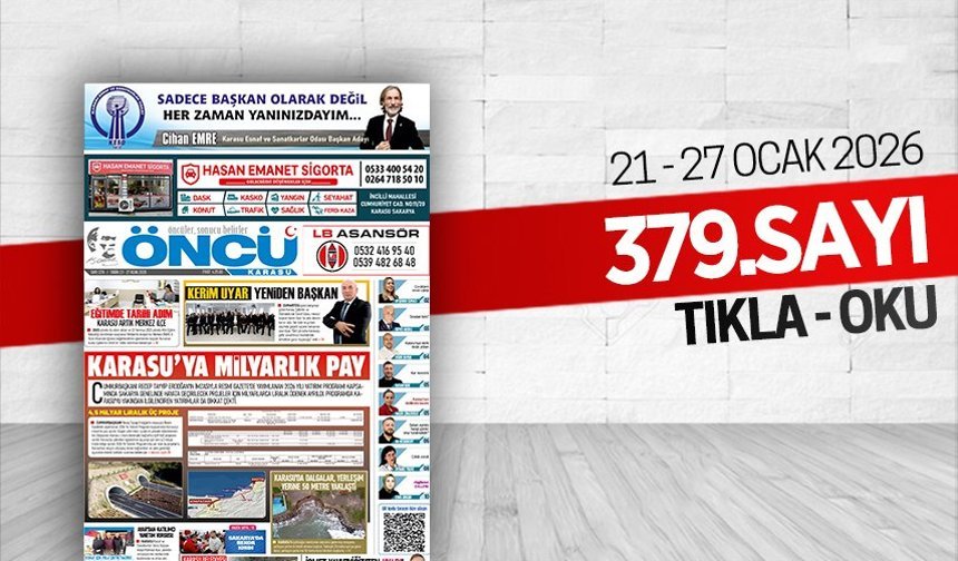 Öncü Karasu Gazetesi 379.sayı