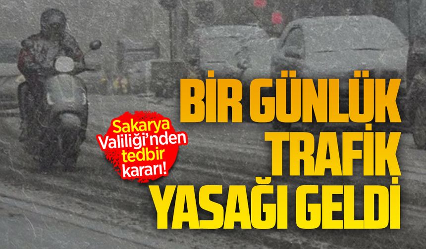 Kar ve don nedeniyle motokuryelere yasak geldi