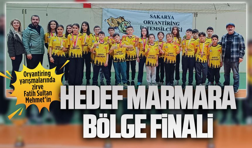 Oryantiring yarışmalarında zirve Fatih Sultan Mehmet’in