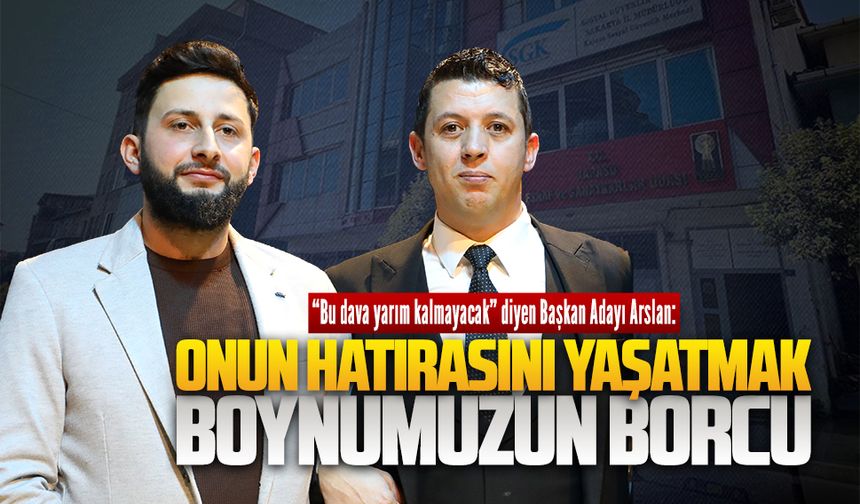 Karasu Esnaf ve Sanatkarlar Odası Başkan Adayı Levent Arslan’dan duygusal ve kararlı mesaj