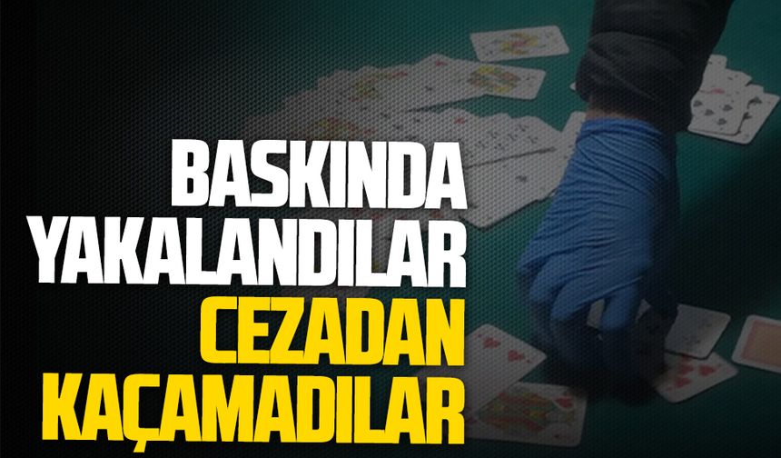Karasu İlçe Emniyet Müdürlüğü’nden kumar baskını
