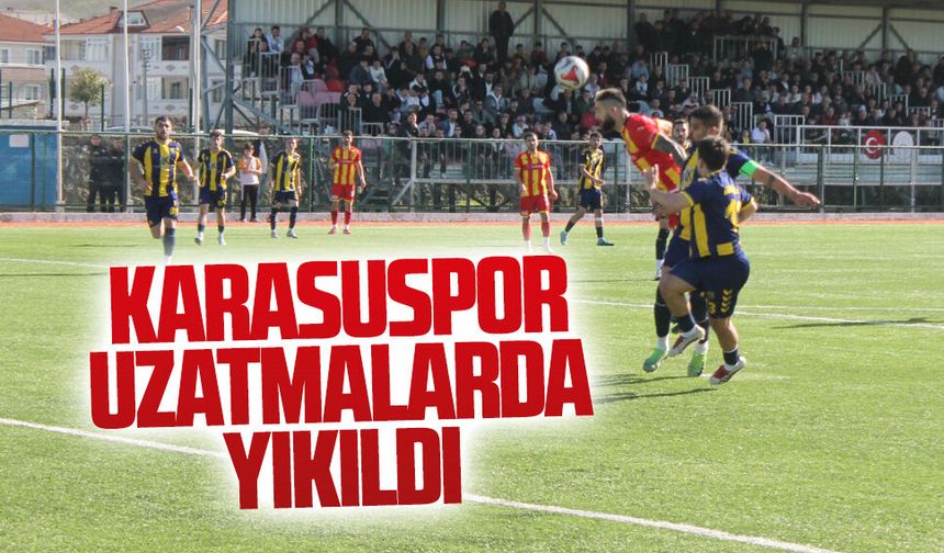 Karasuspor uzatmalarda yıkıldı