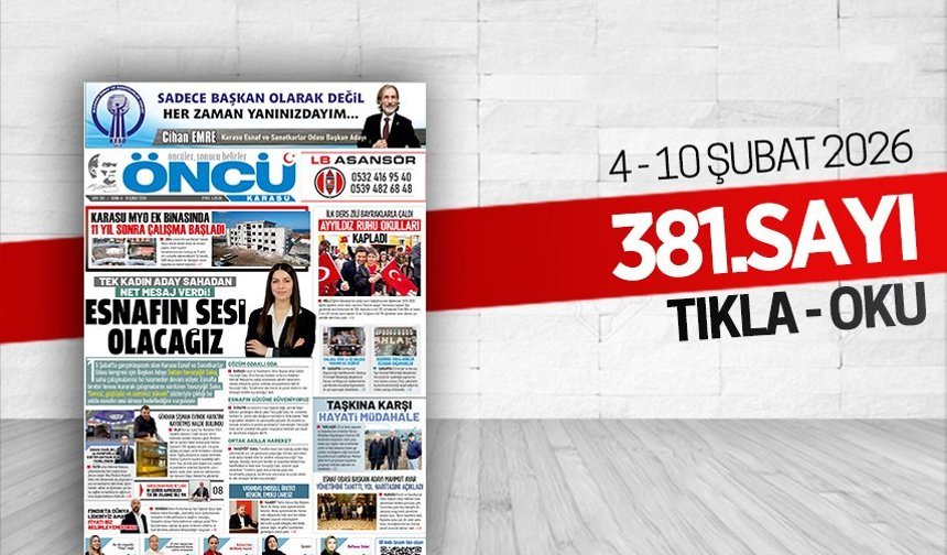 Öncü Karasu Gazetesi 381.sayı