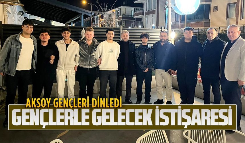 Saadet Partisi İlçe Başkanı Murat Ali Aksoy, gençleri dinledi